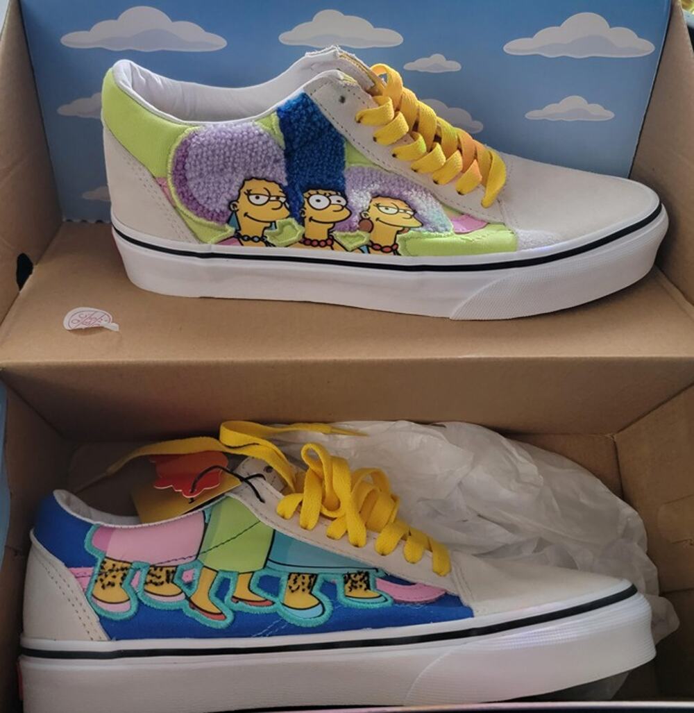 Simpsons Vans Limited Edition Shoes Sz US 6.5 M / 8 W Old Skool The Bouviers
